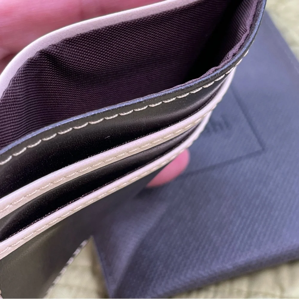 Moshi Lightweight Vegan Leather Slim Wallet, Deep Oak Brown, Like New